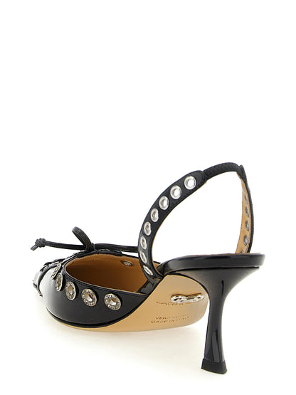 'Crystalized Corset' slingback Pumps