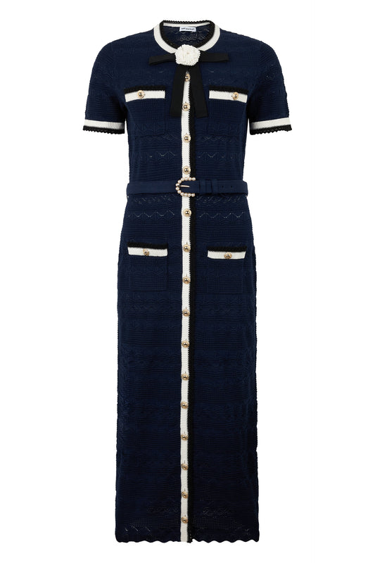 Self-Portrait Long dress with buttons