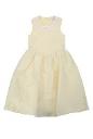 Self Portrait Kids Yellow taffeta lace dress