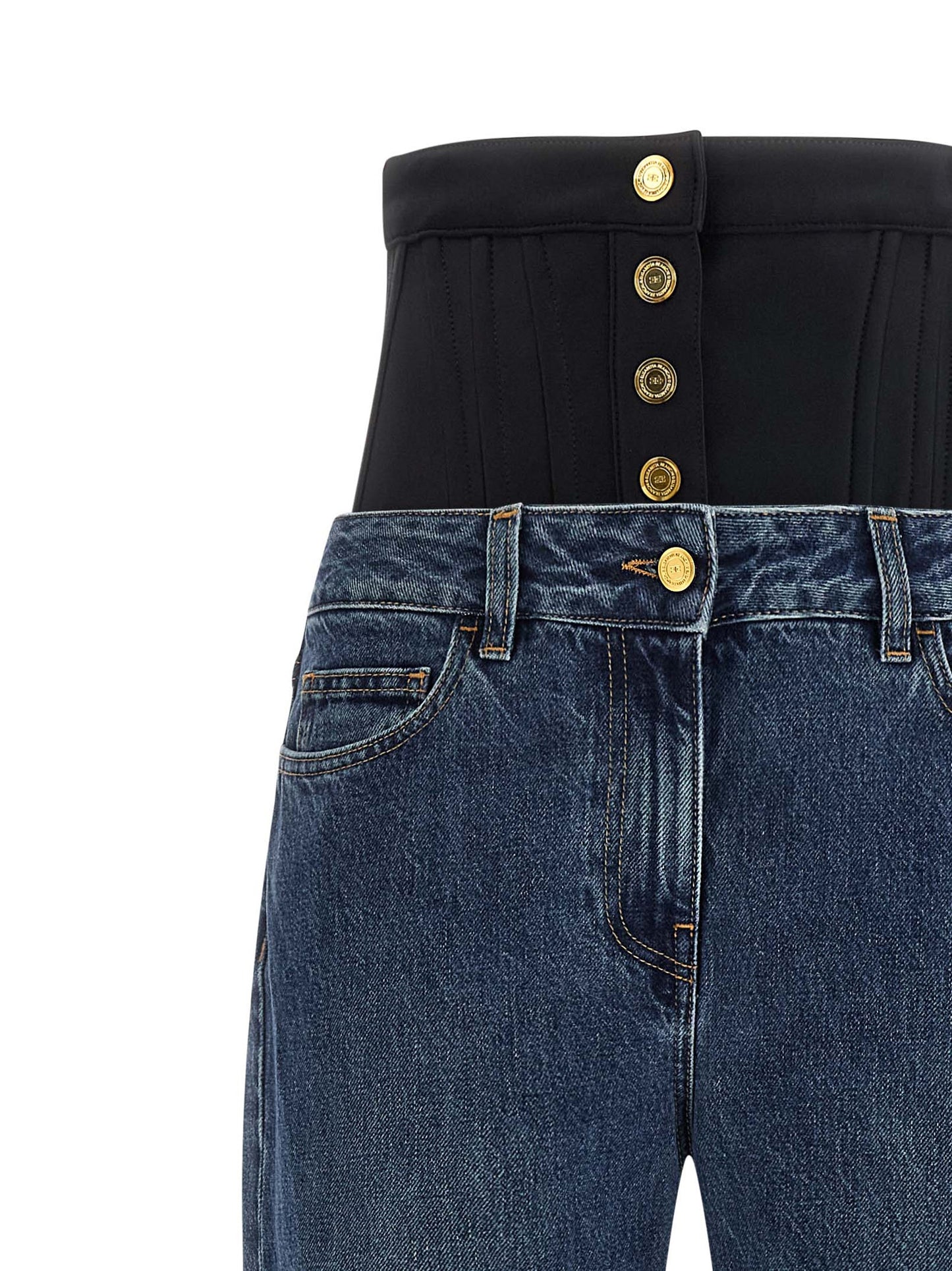 Bustier insert jeans Jeans