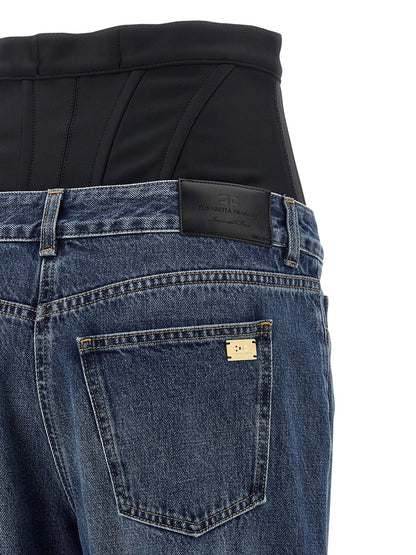 Bustier insert jeans Jeans