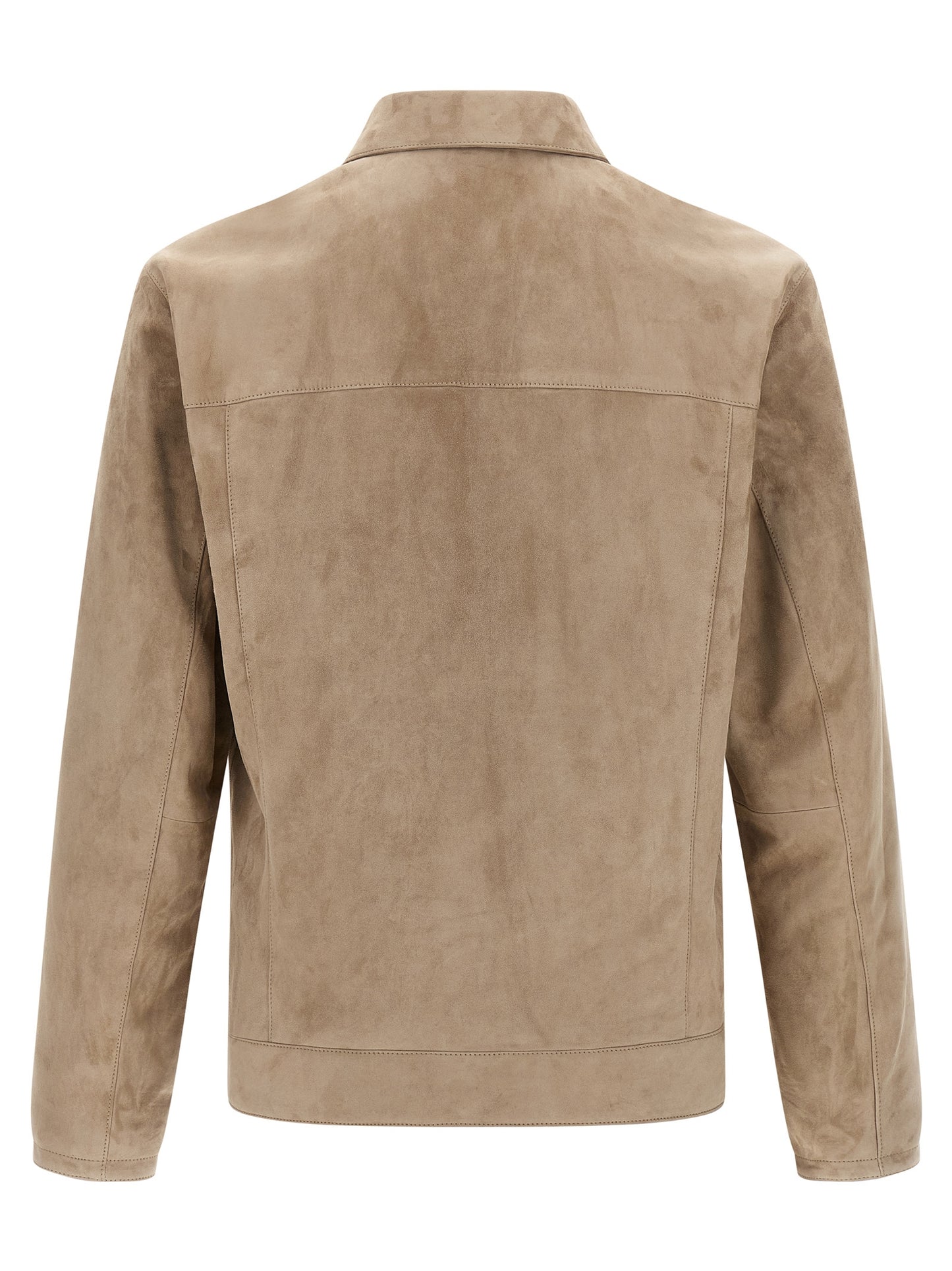 Suede blouson Down jacket, Parka, Casual jackets