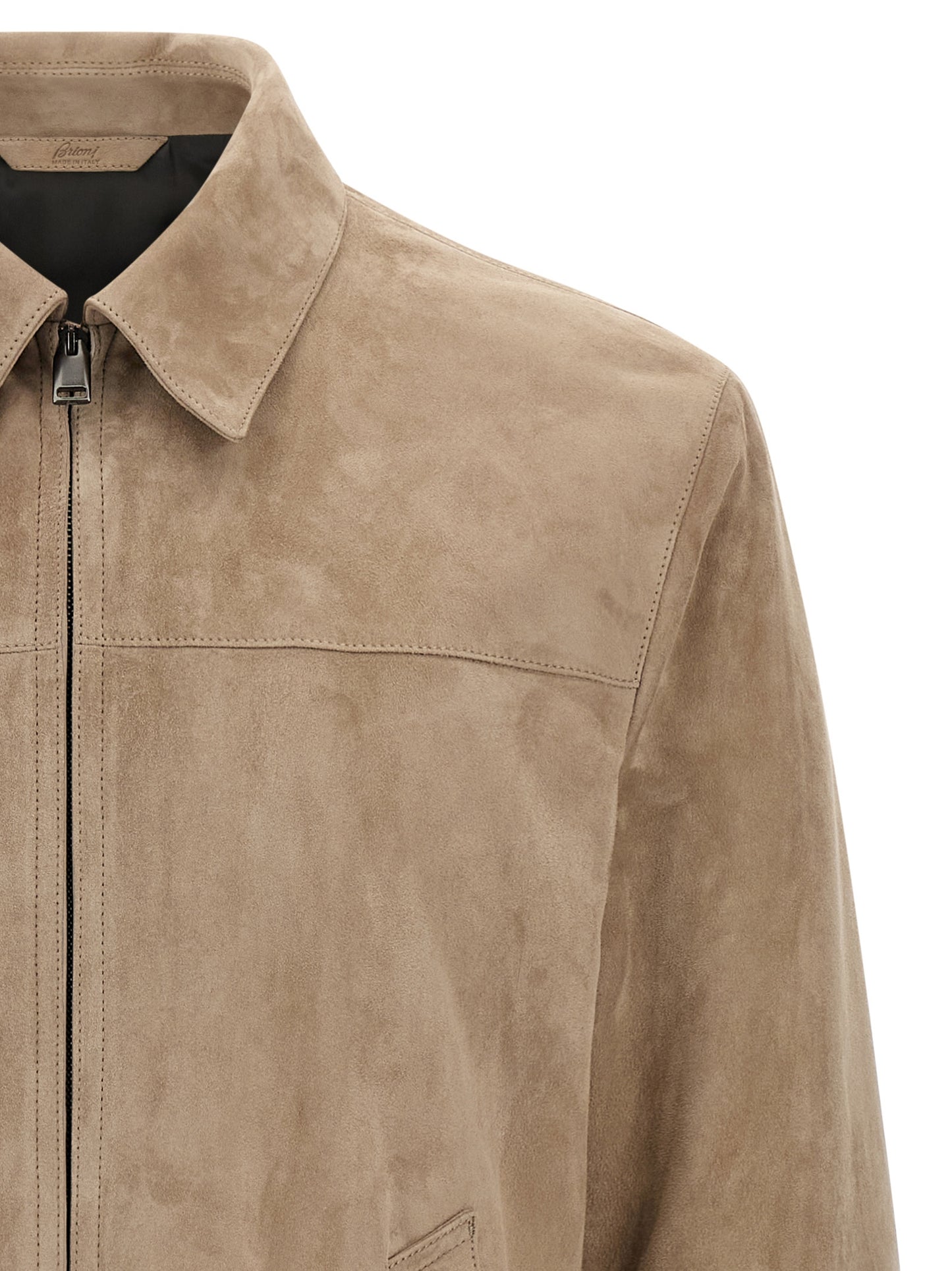 Suede blouson Down jacket, Parka, Casual jackets