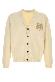 Maison Kitsune Fox head intarsia merino cardigan