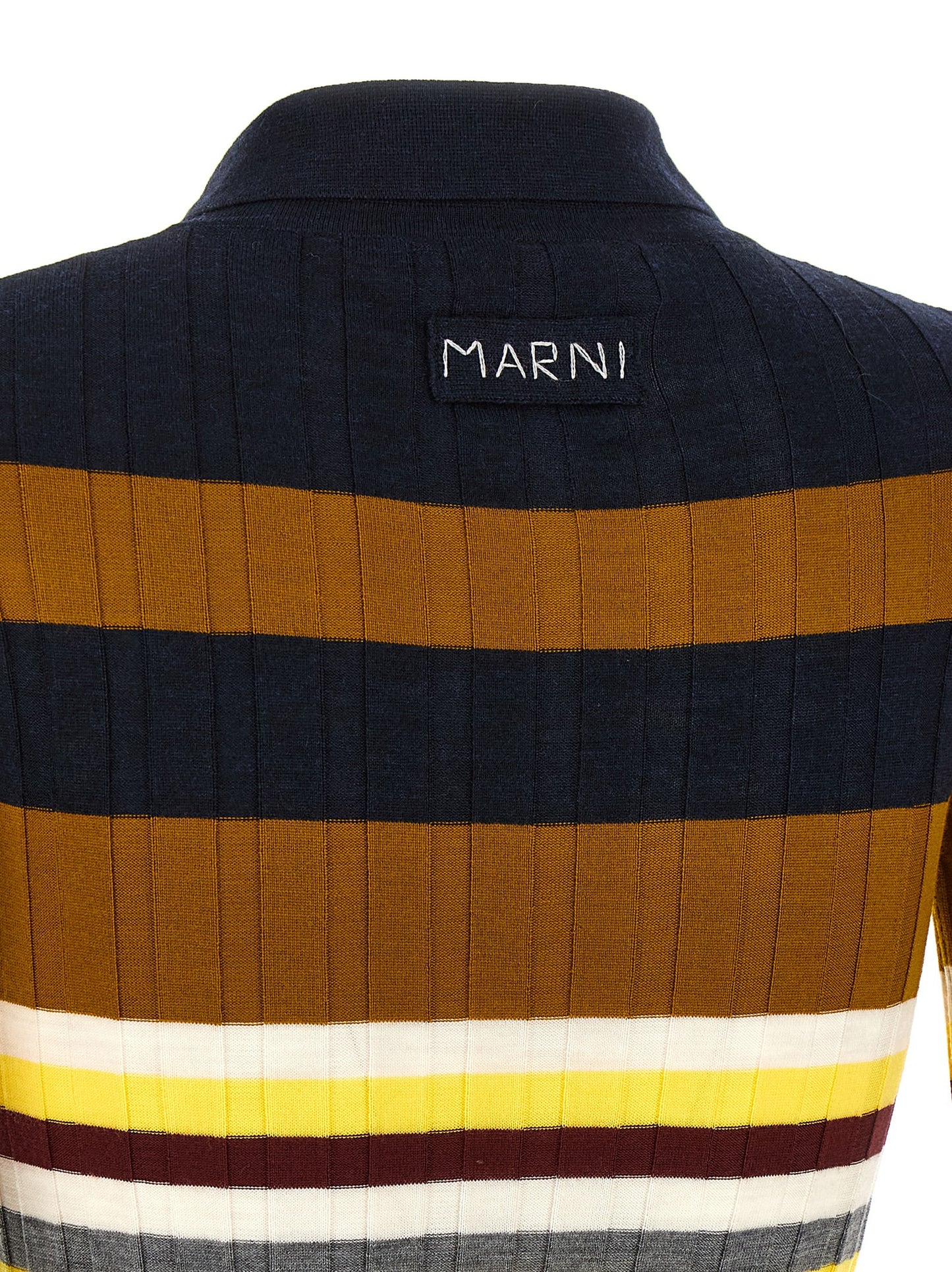 Ribbed wool polo shirt Polo