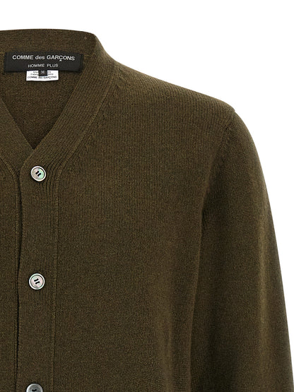 Jacquard insert cardigan Sweater, cardigans