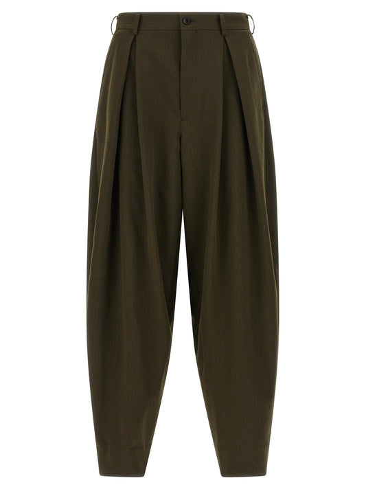 Herringbone wool pants Pants