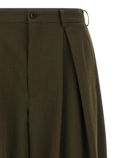 Herringbone wool pants Pants