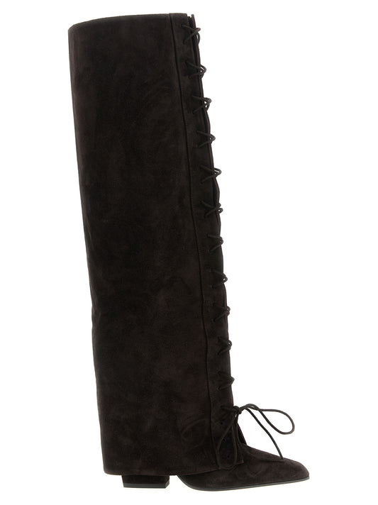 'Jane Fold Over Lace Up' boots Boots, ankle boots