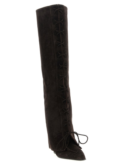 'Jane Fold Over Lace Up' boots Boots, ankle boots