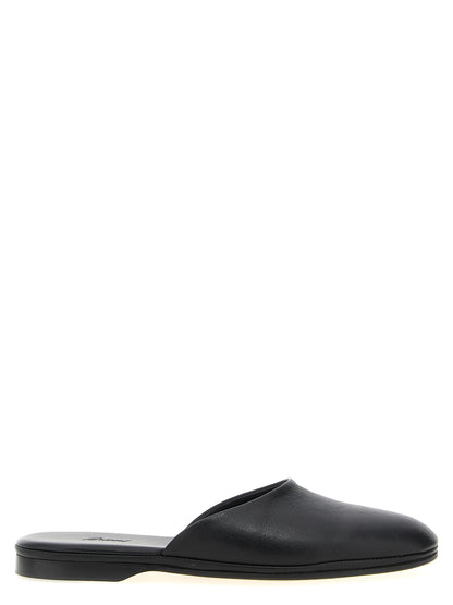 Leather sabots Flat shoes