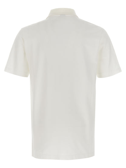 'Leather Tab' polo shirt Polo