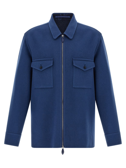 Double cloth overshirt Shirt, blouse