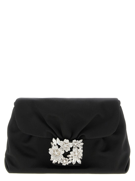 'Bouquet Strass Drape mini' clutch Clutch