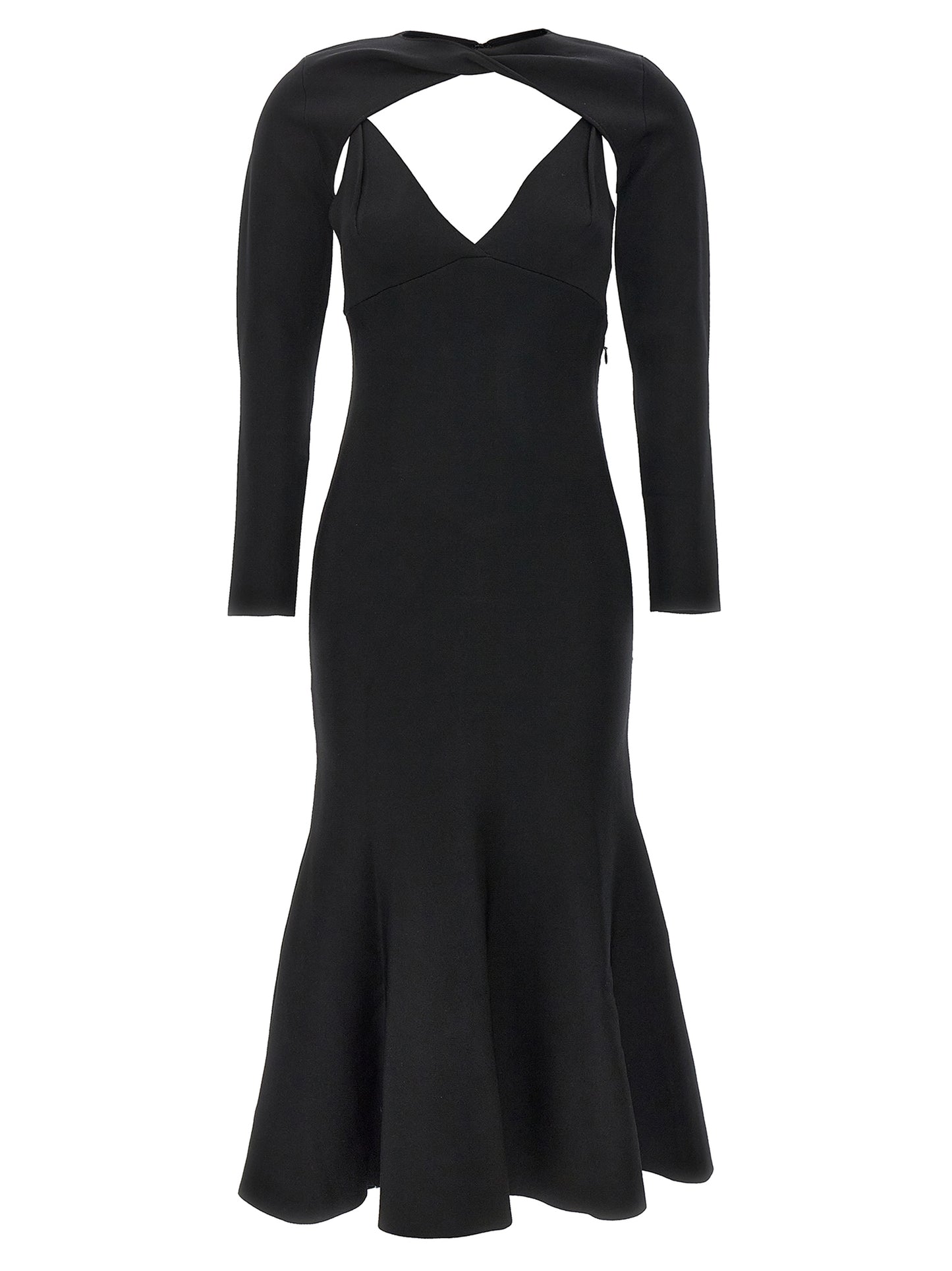 Stretch knit midi dress Dresses