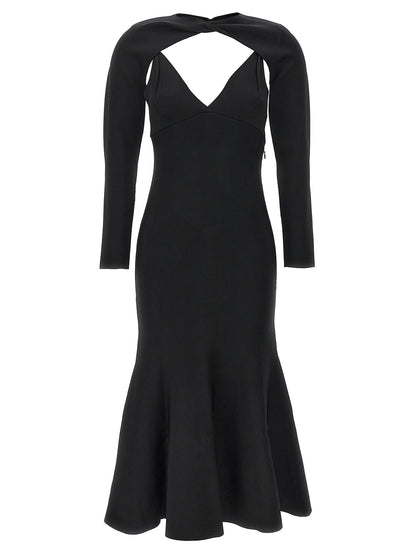 Stretch knit midi dress Dresses