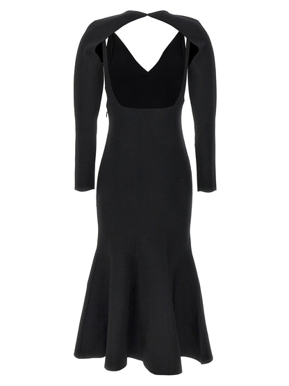 Stretch knit midi dress Dresses