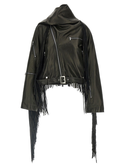 'Cropped Scarf Flight' jacket Down jacket, Parka, Casual jackets