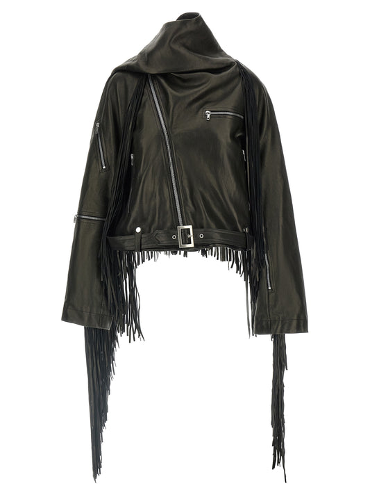 'Cropped Scarf Flight' jacket Down jacket, Parka, Casual jackets