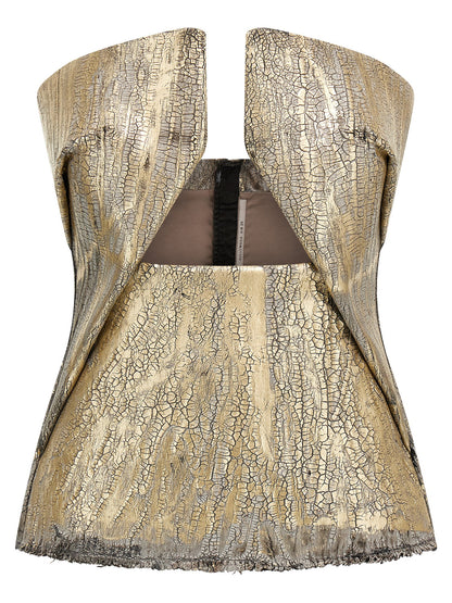 'Woven Prong' top Tops
