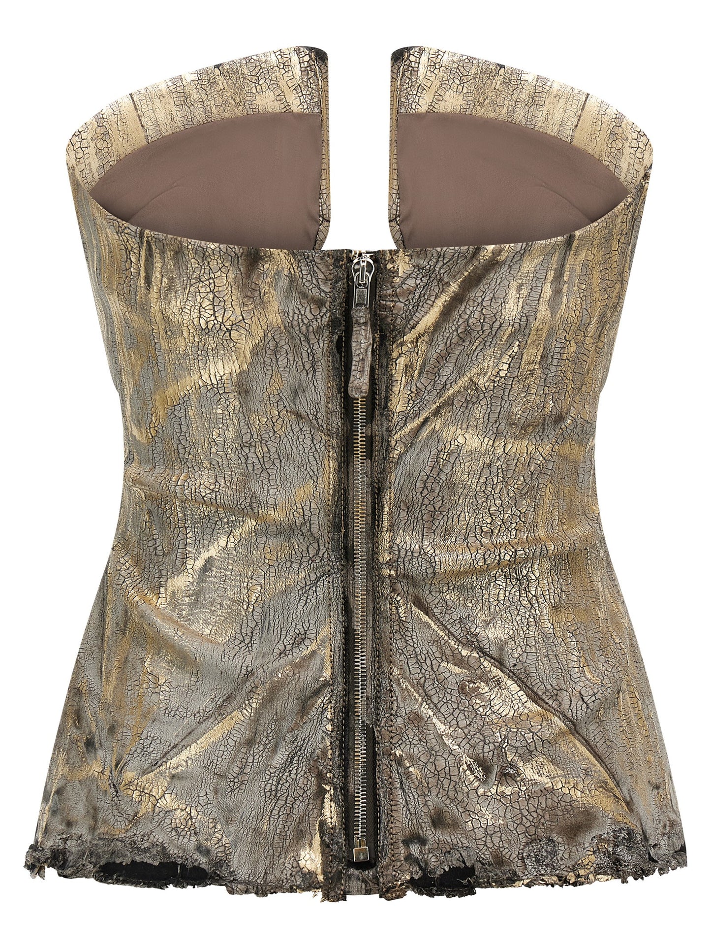 'Woven Prong' top Tops
