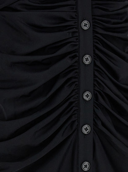 'Black Jersey Cut Out Midi' dress Dresses