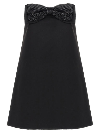 'Black Crepe Bandeau Mini' dress Dresses