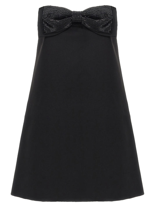 'Black Crepe Bandeau Mini' dress Dresses