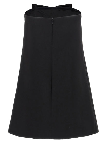 'Black Crepe Bandeau Mini' dress Dresses