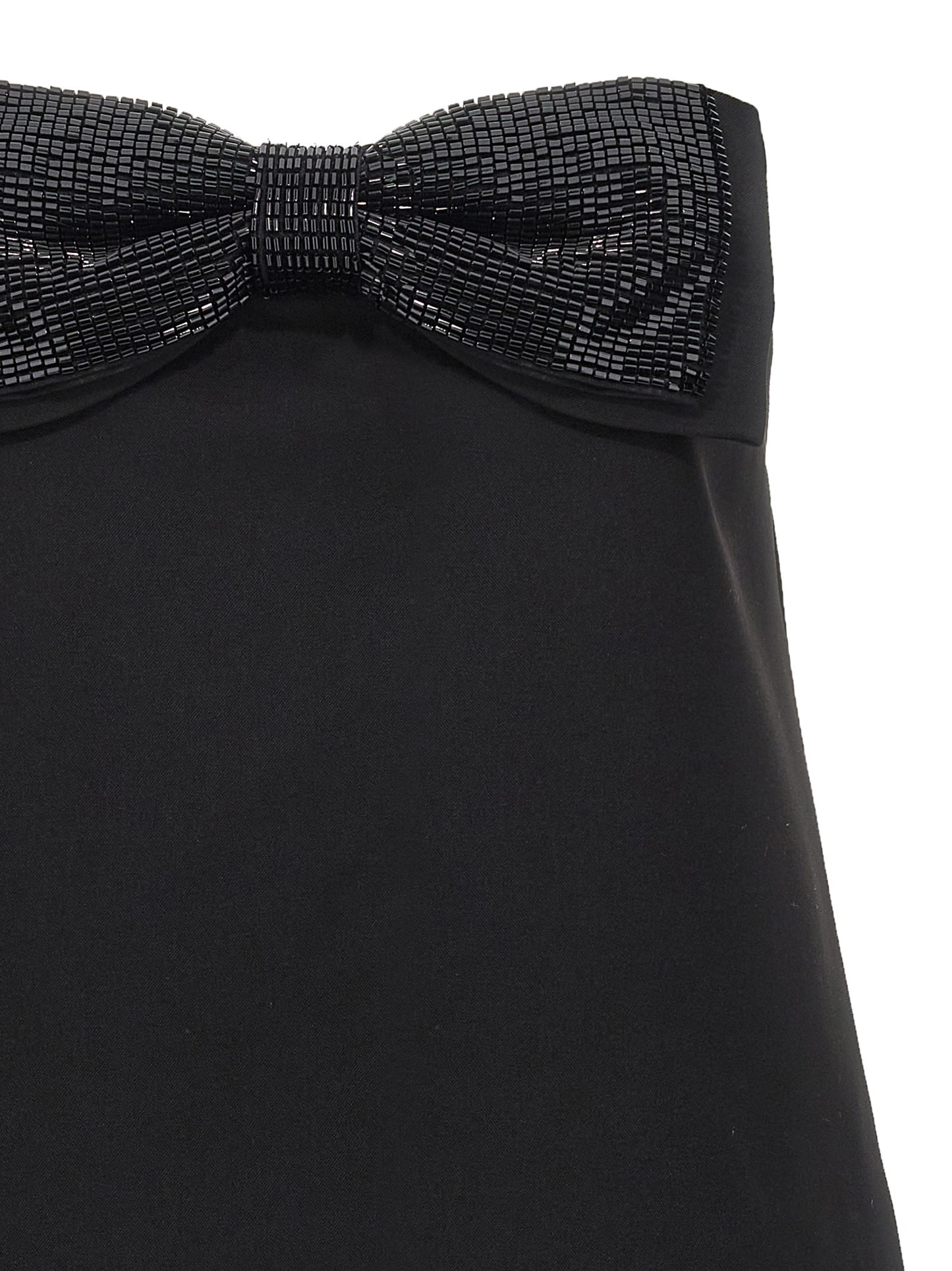 'Black Crepe Bandeau Mini' dress Dresses