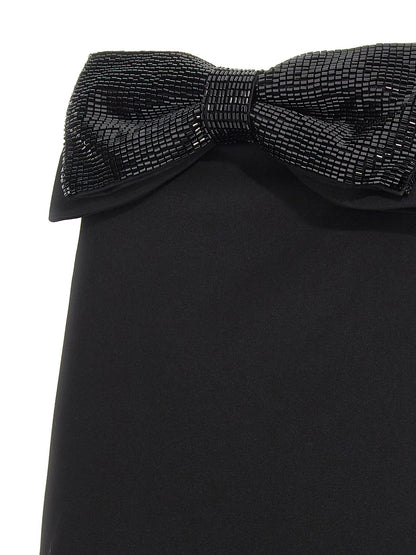 'Black Crepe Bandeau Mini' dress Dresses