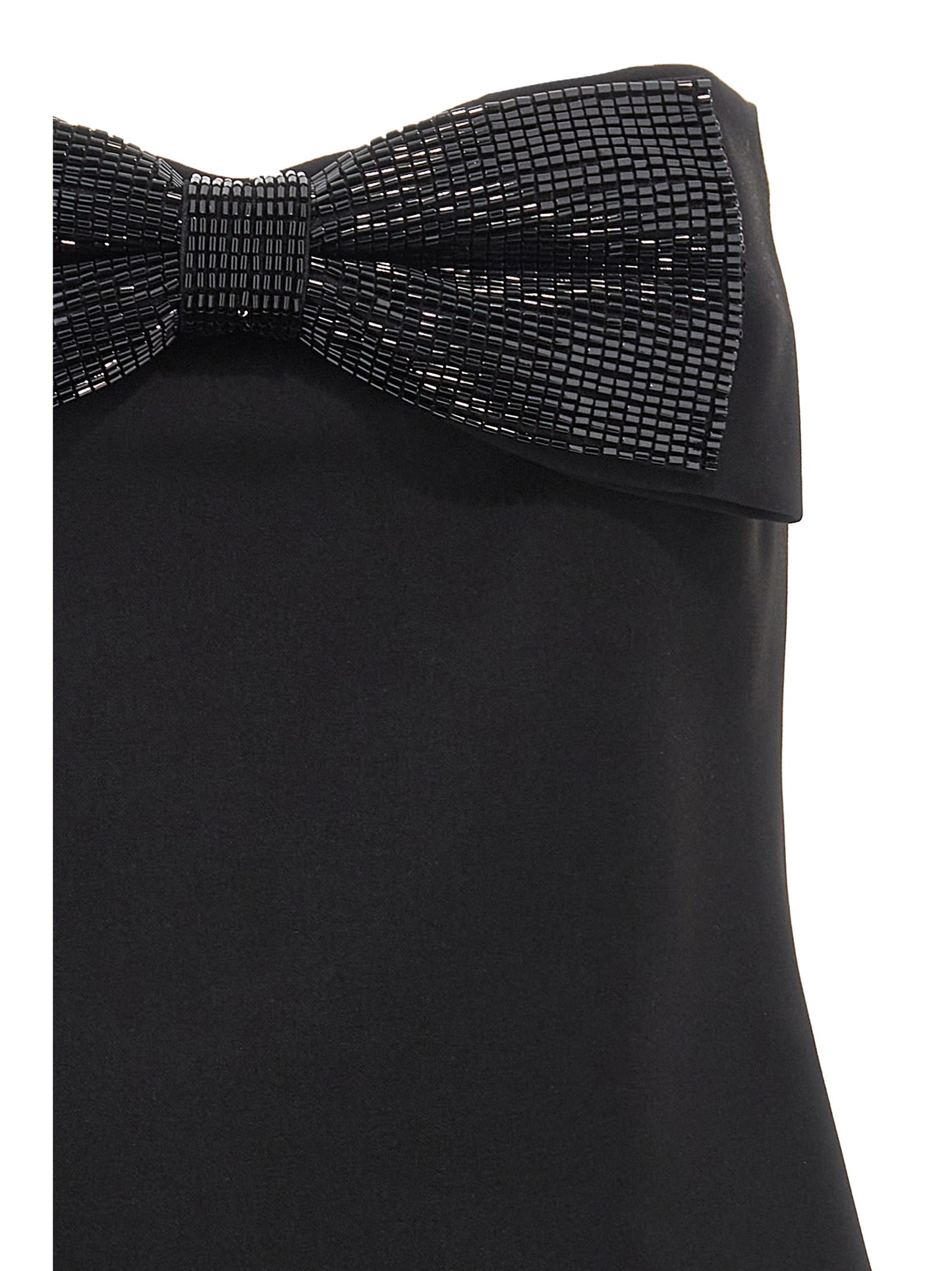 'Black Crepe Bandeau' top Tops