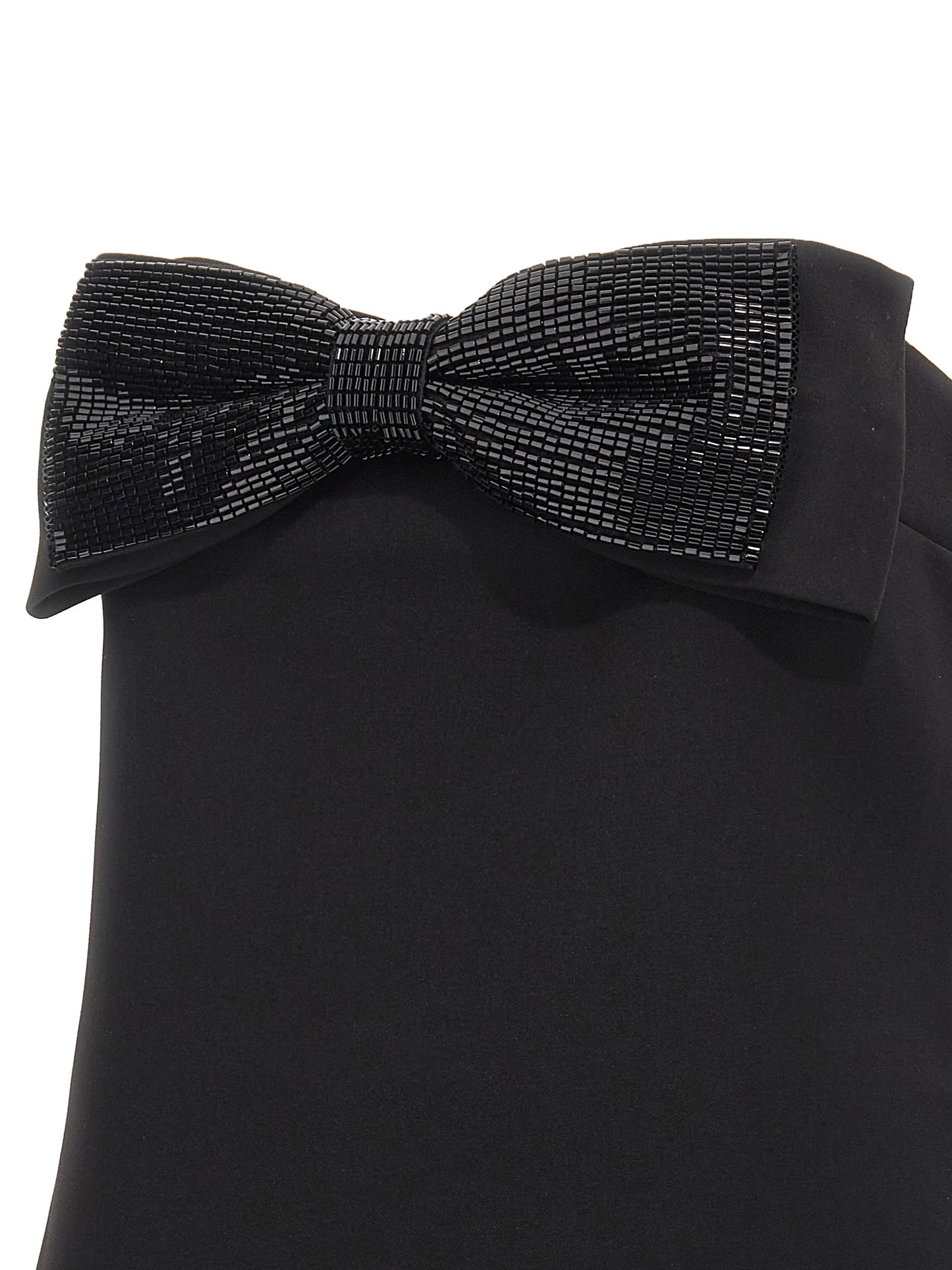 'Black Crepe Bandeau' top Tops