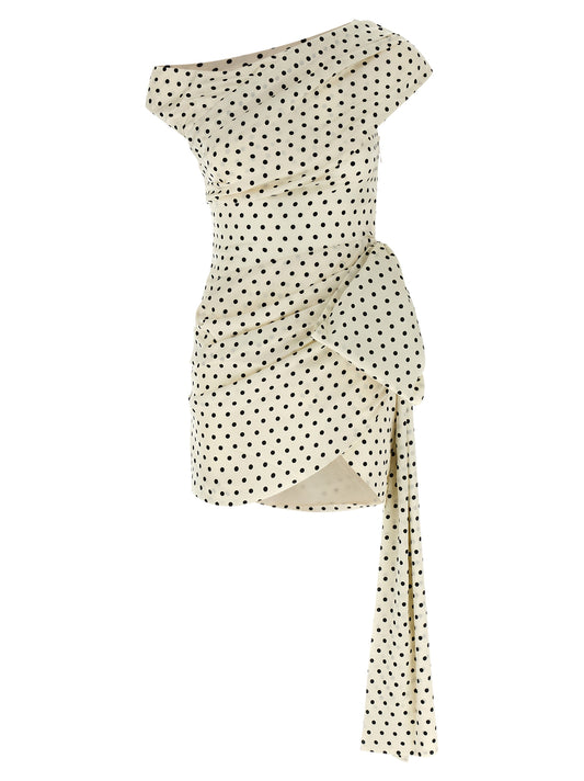 'Polka Dot Satin Tie Side Mini' dress Skirts