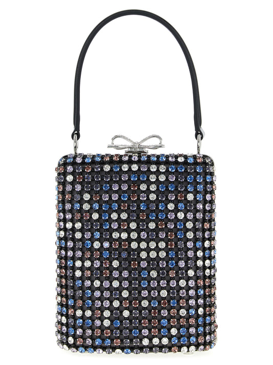 'Multi Crystal Chainmail' mini handbag Hand bags