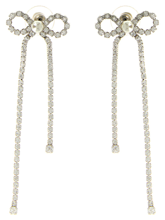 'Crystal Droplet Bow' earrings Jewelry
