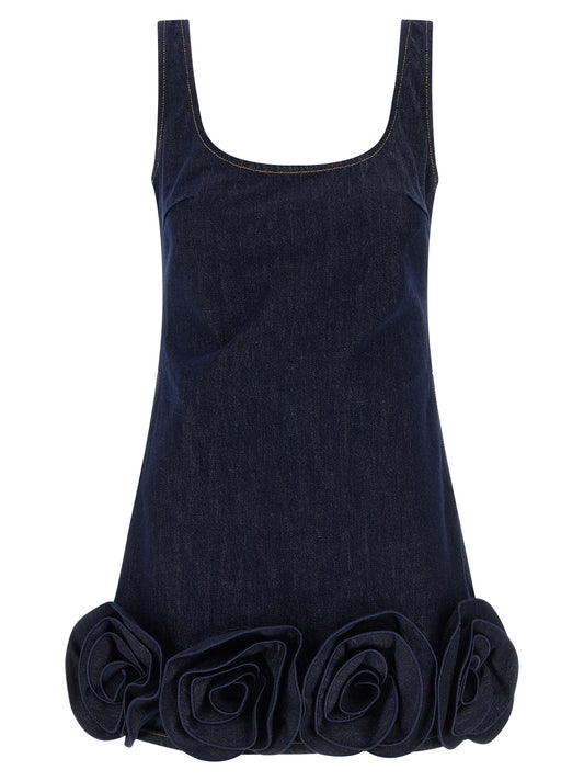 'Indigo Denim 3D Flower Mini' dress Dresses