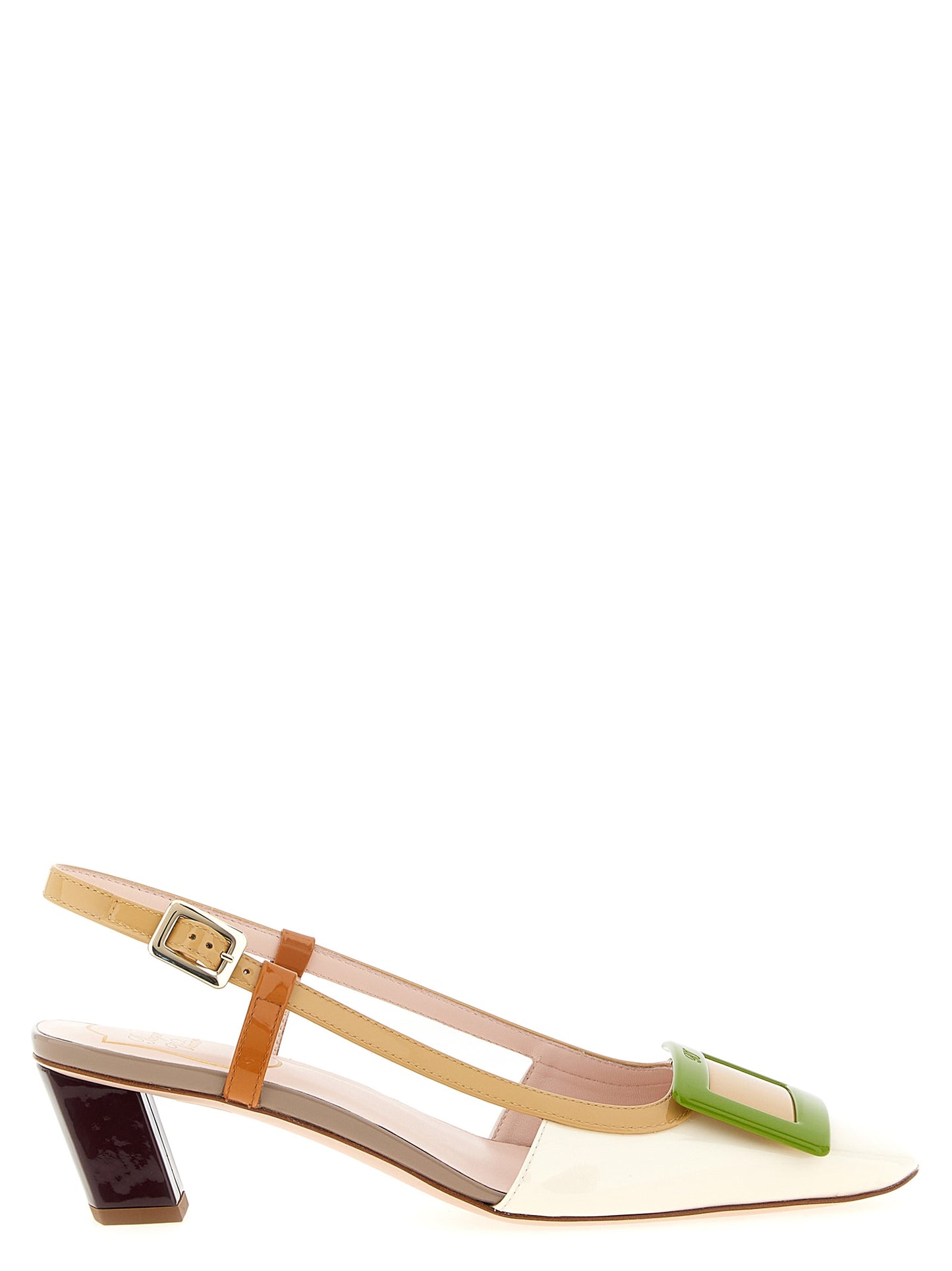 'Lacquered' slingback Pumps