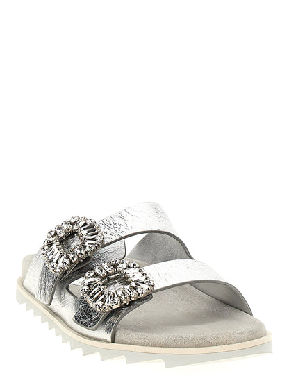 'Slidy Viv' rhinestone sandals Sandals