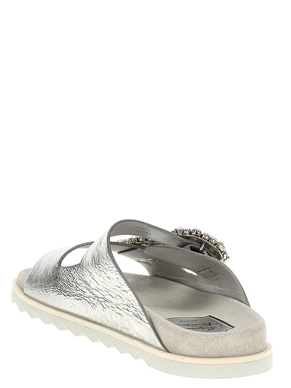 'Slidy Viv' rhinestone sandals Sandals