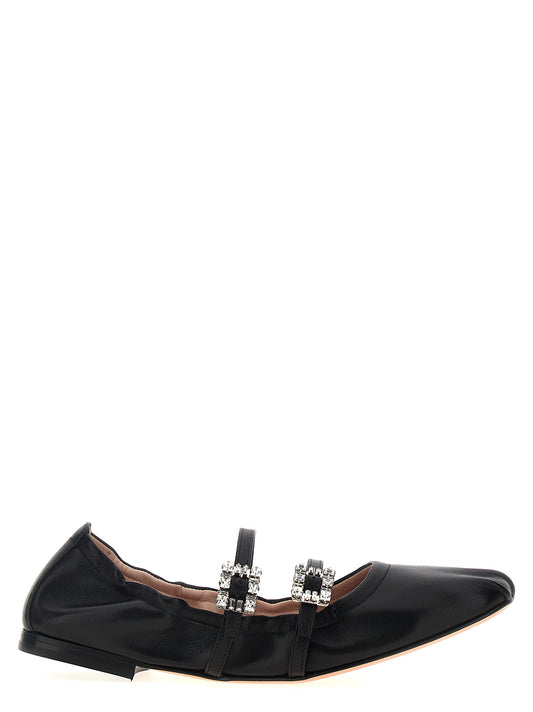 Jewel strap ballet flats Flat shoes