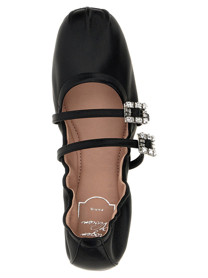 Jewel strap ballet flats Flat shoes