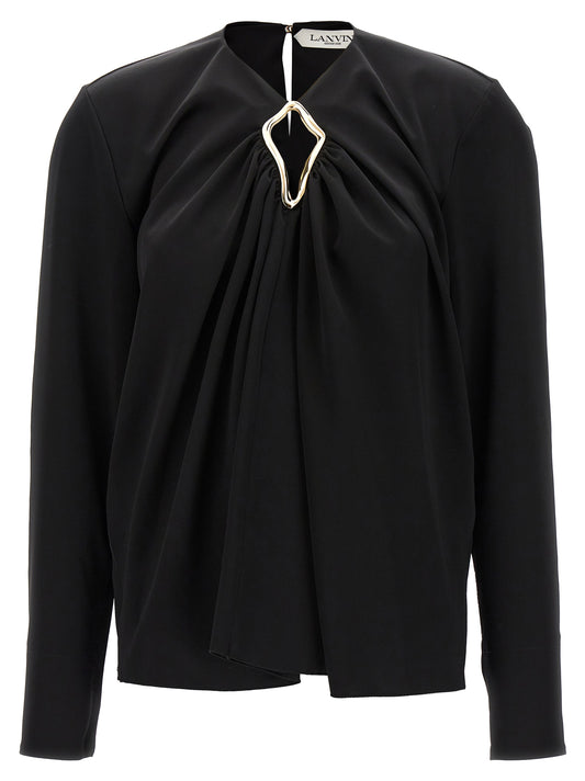 Metallic detail blouse Shirt, blouse