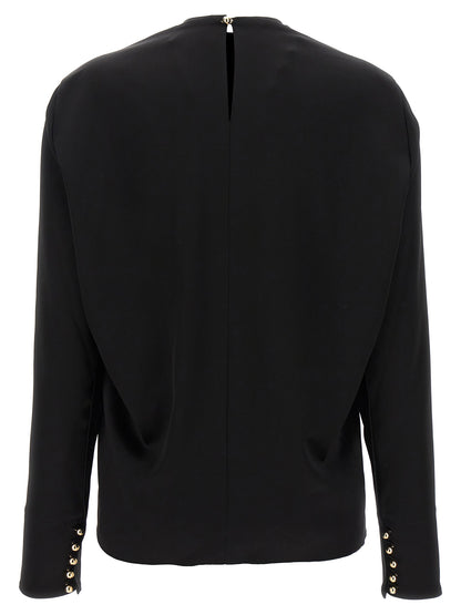 Metallic detail blouse Shirt, blouse