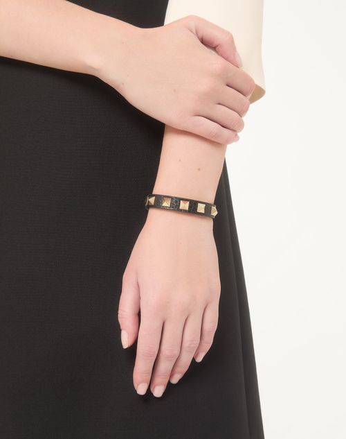 Valentino Garavani Rockstud bracelet in suede leather