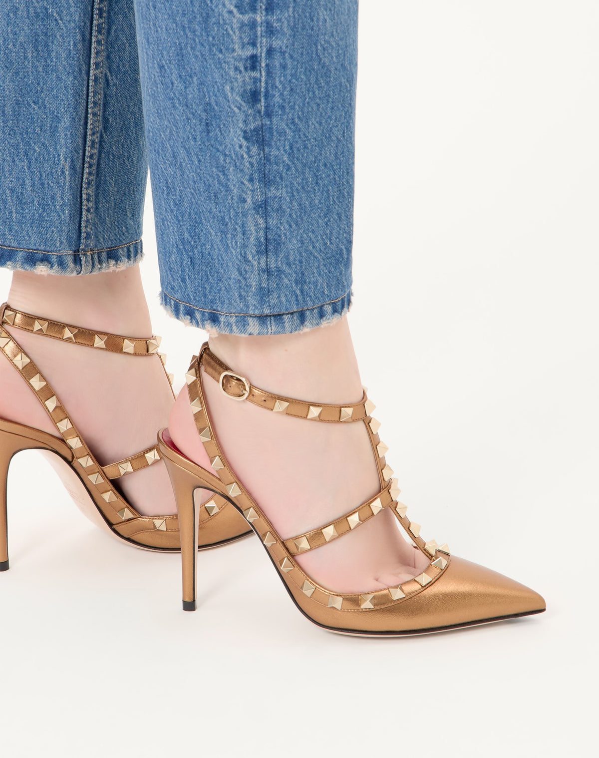 Valentino Garavani Rockstud pumps in laminated leather