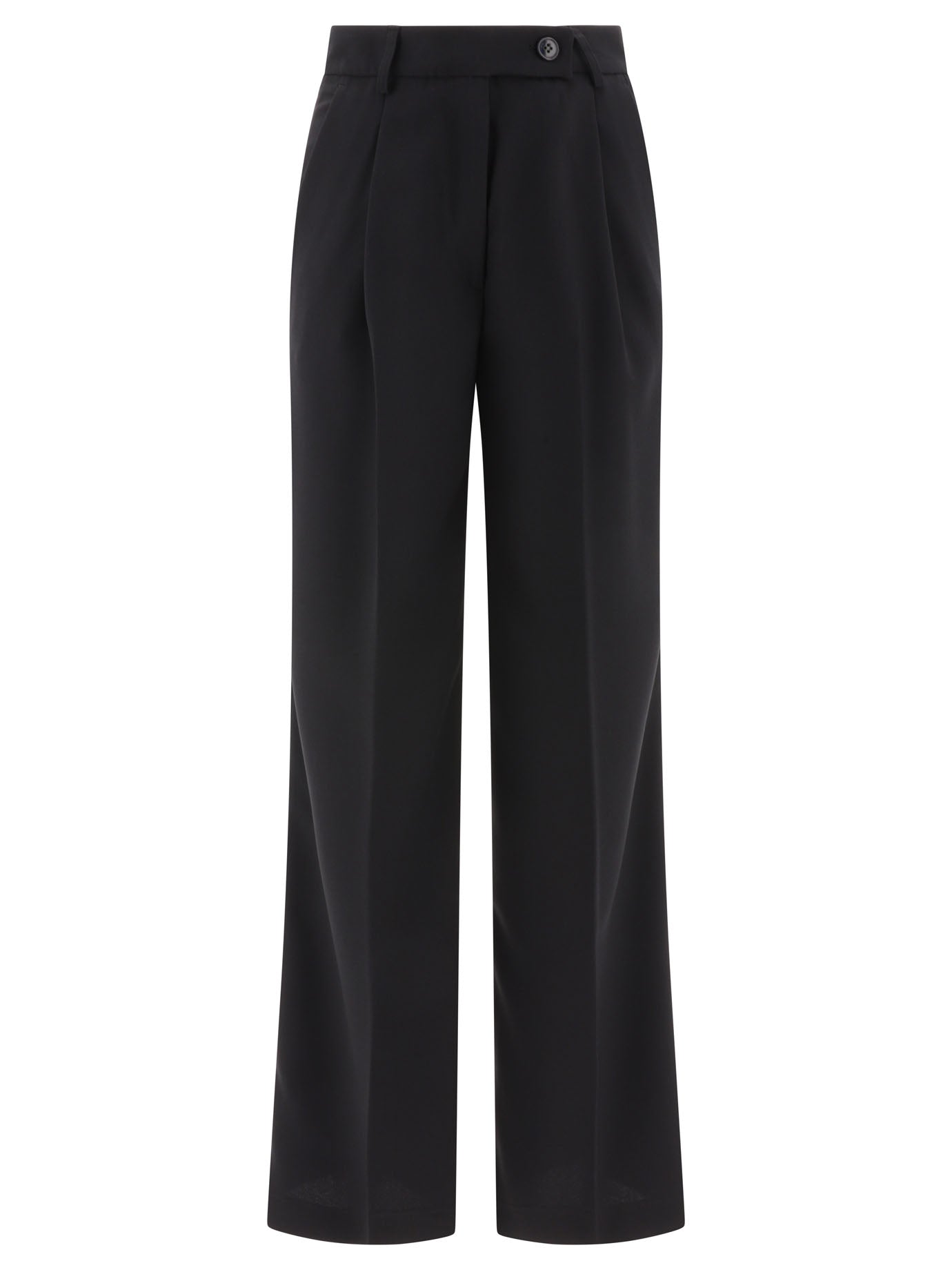 Tailored trousers with pressed crease Trousers