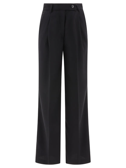 Tailored trousers with pressed crease Trousers