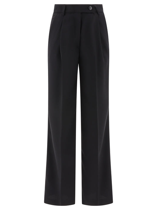 Tailored trousers with pressed crease Trousers