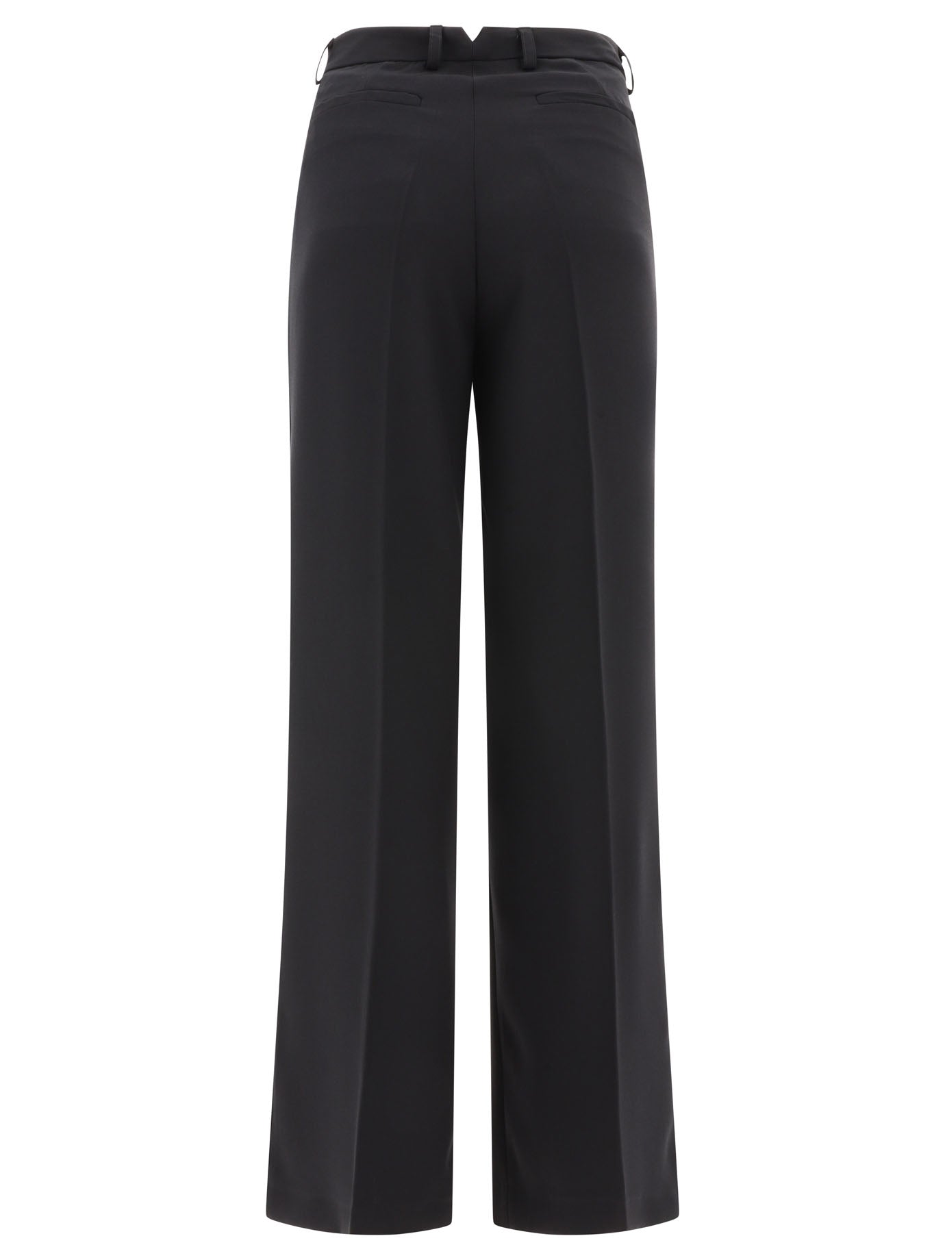 Tailored trousers with pressed crease Trousers